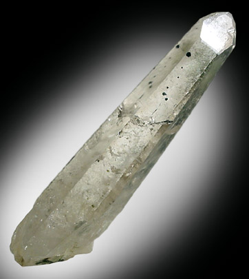 Quartz with Epidote inclusions from Calumet Mine, 12 km NNE of Salida, Chaffee County, Colorado