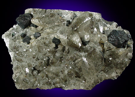 Bornite on Calcite from Dzhezkazgan, Karaganda Oblast', Kazakhstan