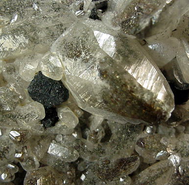Bornite on Calcite from Dzhezkazgan, Karaganda Oblast', Kazakhstan