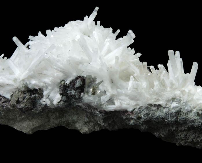 Natrolite with Calcite from Millington Quarry, Bernards Township, Somerset County, New Jersey