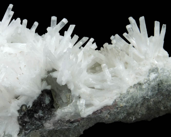 Natrolite with Calcite from Millington Quarry, Bernards Township, Somerset County, New Jersey