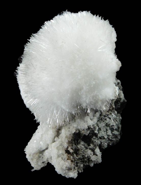 Natrolite with Calcite from Millington Quarry, Bernards Township, Somerset County, New Jersey