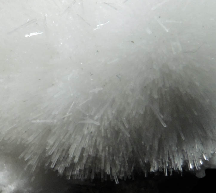 Natrolite with Calcite from Millington Quarry, Bernards Township, Somerset County, New Jersey