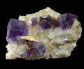 Fluorite on Quartz from Caravia-Berbes District, Asturias, Spain