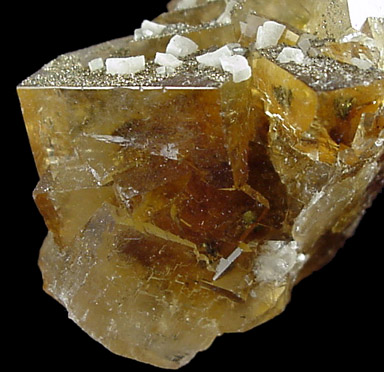 Fluorite with Pyrite from Moscona Mine, Villabona District, Asturias, Spain