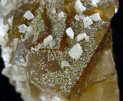 Fluorite with Pyrite from Moscona Mine, Villabona District, Asturias, Spain