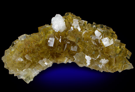 Fluorite with Calcite from Moscona Mine, Villabona District, Asturias, Spain