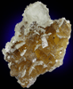 Calcite on Fluorite from Moscona Mine, Villabona District, Asturias, Spain