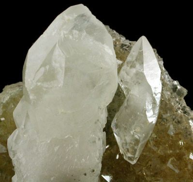 Calcite on Fluorite from Moscona Mine, Villabona District, Asturias, Spain