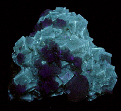 Calcite and Dolomite on Fluorite from Moscona Mine, Villabona District, Asturias, Spain