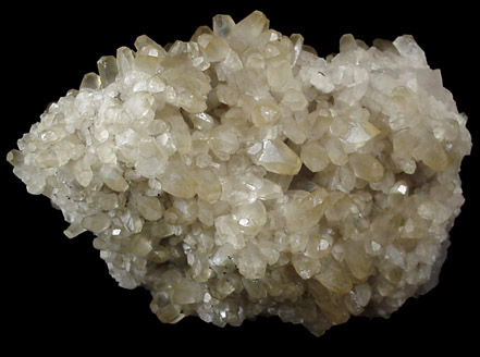 Calcite over Quartz with Pyrite from Freiberg, Saxony, Germany