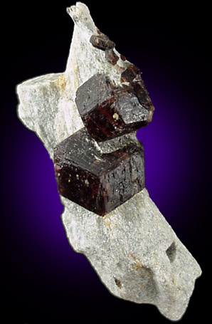 Almandine Garnet from Green's Farm, 750 m. ESE of Roxbury Falls, Roxbury, New Haven County, Connecticut