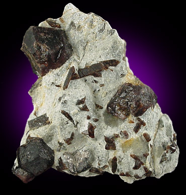 Almandine Garnet from Green's Farm, 750 m. ESE of Roxbury Falls, Roxbury, New Haven County, Connecticut