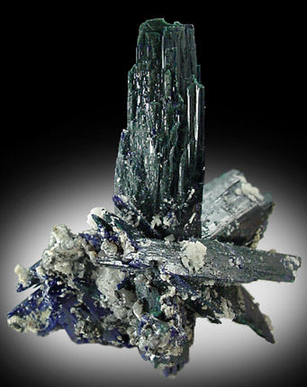 Azurite, Cerussite, Dolomite from Tsumeb Mine, Otavi-Bergland District, Oshikoto, Namibia