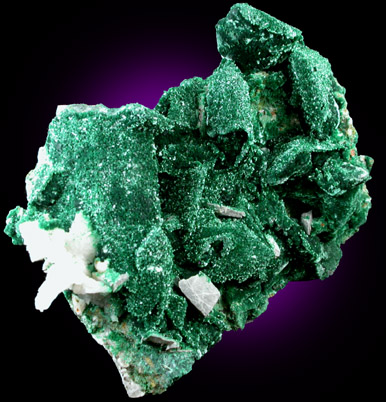 Malachite pseudomorph after Azurite from Tsumeb Mine, Otavi-Bergland District, Oshikoto, Namibia