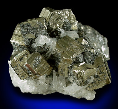 Pyrite with Quartz from Sweet Home Mine, Buckskin Gulch, Alma District, Park County, Colorado