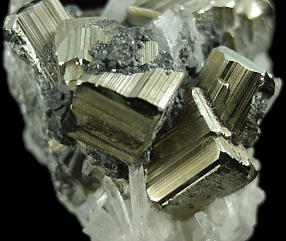 Pyrite with Quartz from Sweet Home Mine, Buckskin Gulch, Alma District, Park County, Colorado