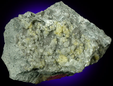 Cryolite, Calcite, Weloganite from Francon Quarry, Montréal, Île de Montréal, Québec, Canada (Type Locality for Weloganite)