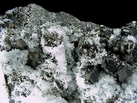 Bournonite, Pyrite, Quartz from Quiruvilca Mine, Santiago de Chuco Province, La Libertad Department, Peru