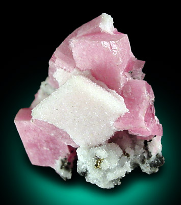 Rhodochrosite and Quartz from Silverton District, San Juan County, Colorado