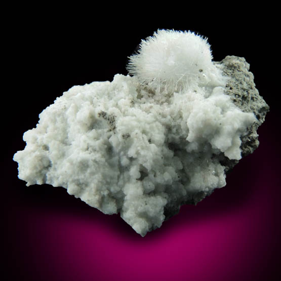 Natrolite on Datolite from Millington Quarry, Bernards Township, Somerset County, New Jersey