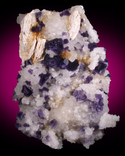 Fluorite, Barite, Quartz from Caravia-Berbes District, Asturias, Spain