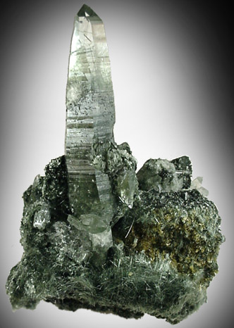 Quartz with Actinolite, Calcite from Alchuri, Shigar Valley, Skardu District, Baltistan, Gilgit-Baltistan, Pakistan