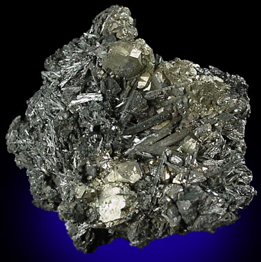 Stibnite and Pyrite from Santa Rita Mine, Nieves, Zacatecas, Mexico Stibnite and Pyrite from Santa Rita Mine, Nieves, Zacatecas, Mexico