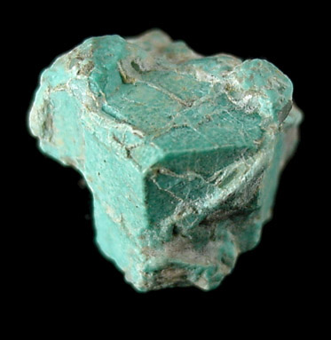 Turquoise pseudomorph after Beryl from Apache Canyon Mines, Turquoise Mountains, San Bernardino County, California