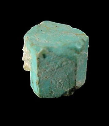 Turquoise pseudomorph after Beryl from Apache Canyon Mines, Turquoise Mountains, San Bernardino County, California