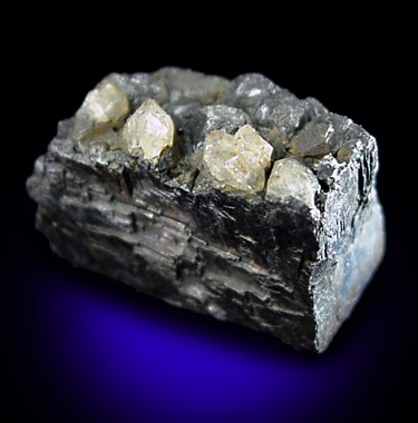 Cerussite on Galena from Tri-State Lead-Zinc Mining District, near Joplin, Jasper County, Missouri