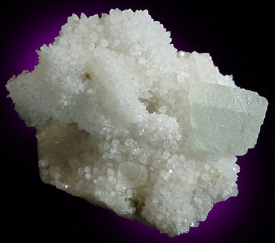 Fluorite on Quartz from Oregon Mine, Oatman District, Mohave County, Arizona