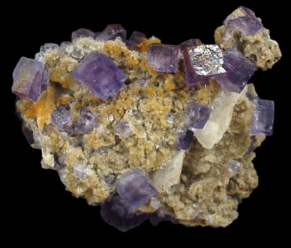 Fluorite and Barite from Blanchard Mine, Hansonburg District, 8.5 km south of Bingham, Socorro County, New Mexico