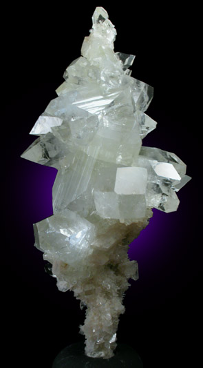 Apophyllite and Stilbite (stalactitic formation) from Jalgaon, Maharashtra, India