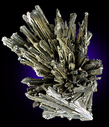 Stibnite with Marcasite from La Salvadora Mine, Oruro, Bolivia