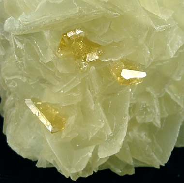 Calcite with Barite from Meikle Mine, Elko County, Nevada
