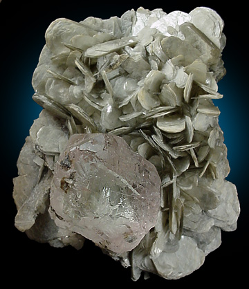 Fluorite on Muscovite from Chumar, Nagar, Pakistan