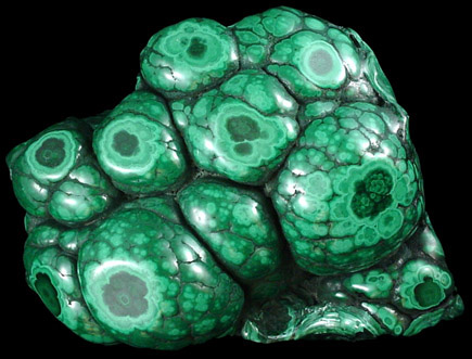 Malachite from Lubumbashi, Katanga Copperbelt, Haut-Katanga Province, Democratic Republic of the Congo