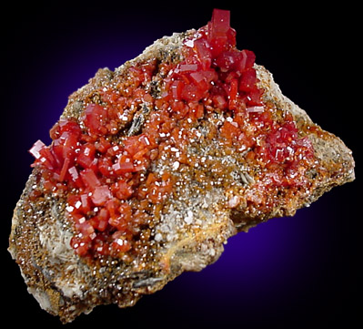 Vanadinite from Mibladen, Morocco