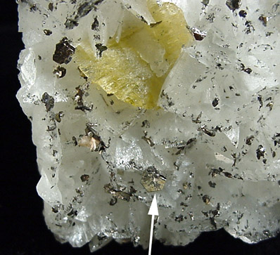 Cubanite on Dolomite from Morro Velho Mine, Nova Lima, Minas Gerais, Brazil