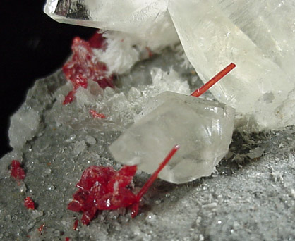 Realgar and Calcite from Shimen, Hunan, China