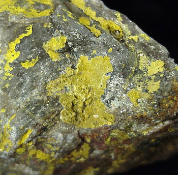 Phosphuranylite from Ruggles MIne, Grafton Center, Grafton County, New Hampshire