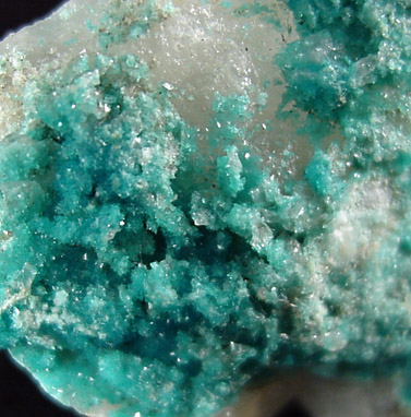 Turquoise Crystals on Quartz from Bishop Mine, Lynch Station, Campbell County, Virginia