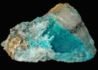 Turquoise Crystals on Quartz from Bishop Mine, Lynch Station, Campbell County, Virginia