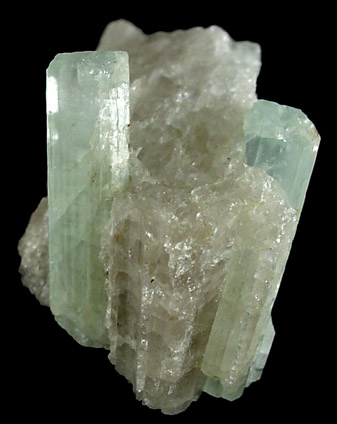 Beryl var. Aquamarine from Stoneham, Oxford County, Maine