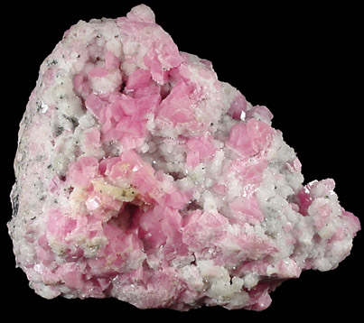 Rhodochrosite on Quartz from Sunnyside Mine, Eureka District, San Juan County, Colorado