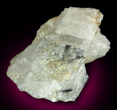 Joseite in Quartz from Caldbeck Fells, Cumbria, England