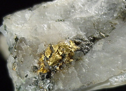 Gold in Quartz from Timmons Gold Mine, Ontario, Canada