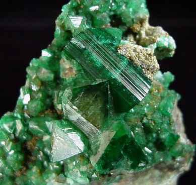 Adamite and Cuproadamite from Tsumeb Mine, Otavi-Bergland District, Oshikoto, Namibia