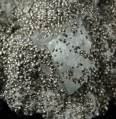 Pyrite over Fluorite from Yaogangxian Mine, Nanling Mountains, Hunan Province, China